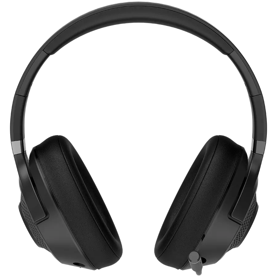 LORGAR Noah 500, Wireless Gaming headset with microphone, JL7006, BT 5.3, battery life up to 58 h (1000mAh), USB (C) charging cable (0.8m), 3.5 mm AUX cable (1.5m), size: 195*185*80mm, 0.24kg, black - image 2