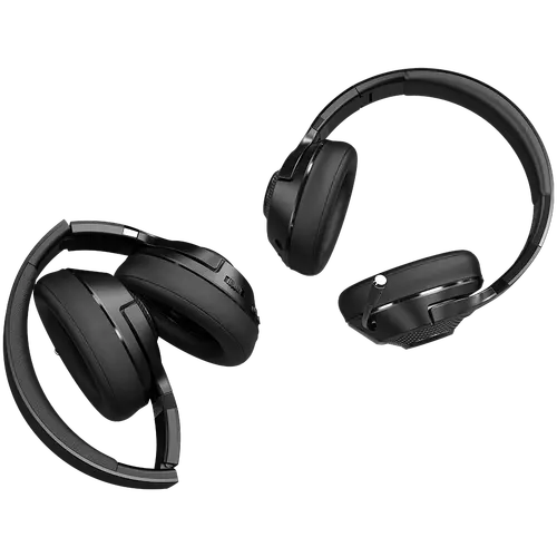 LORGAR Noah 500, Wireless Gaming headset with microphone, JL7006, BT 5.3, battery life up to 58 h (1000mAh), USB (C) charging cable (0.8m), 3.5 mm AUX cable (1.5m), size: 195*185*80mm, 0.24kg, black - image 3