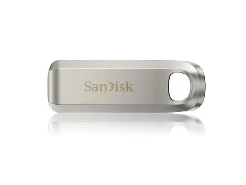 USB μνήμη SanDisk Ultra Luxe, 128GB, USB 3.2 Gen 1, USB-C, Ασημί - 1