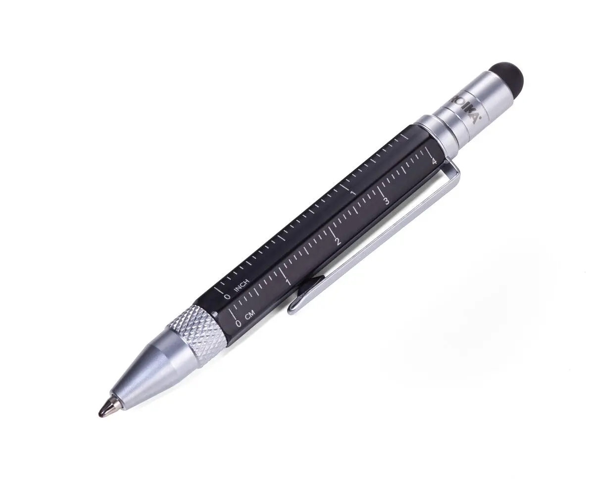 Многофункционална метална химикалка TROIKA LILIPUT TOOL PEN, черна