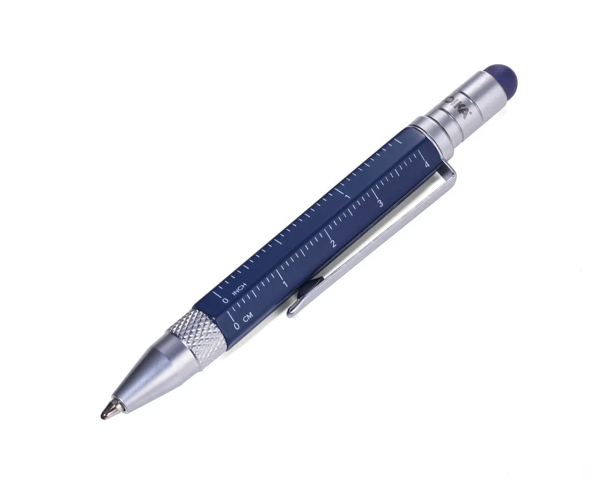 Многофункционална метална химикалка TROIKA LILIPUT TOOL PEN, синя