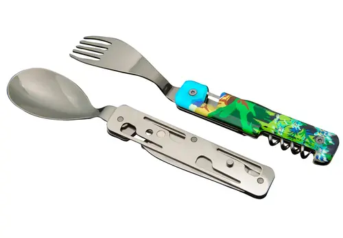 Комплект за хранене Akinod Multifunction Cutlery 13H25, Summer Mountain