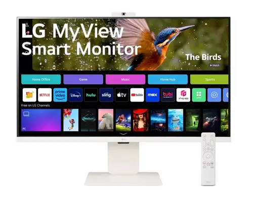 Монитор, LG 32SR85U-W, 31.5" IPS Smart webOS, Full HD Web cam, AG, 5ms, 1000:1, 400cd/m, DCI-P3 95%, 4K UHD (3840x2160), ThinQ, HDR 10, HDMI, USB Type-C-PD 90W, Wi-Fi B/in, AirPlay 2, Bluetooth, Speakers 5W x 2, Height Adjustable, Tilt, White - image 7
