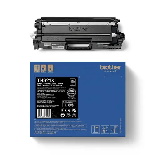 Консуматив, Brother TN-821XLBK Black Toner Cartridge High Yield - image 2