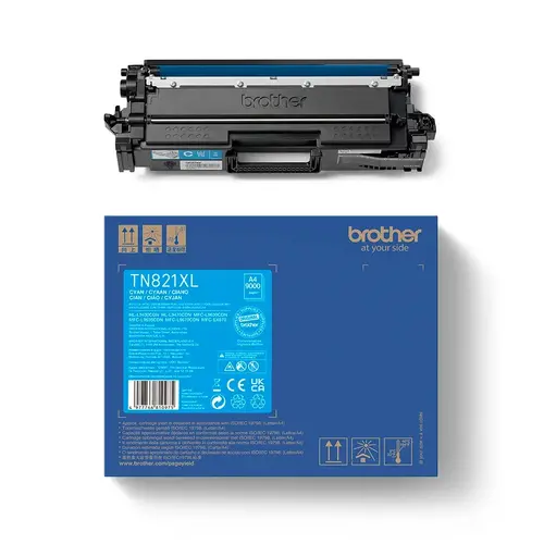 Консуматив, Brother TN-821XLC Cyan Toner Cartridge High Yield - image 2