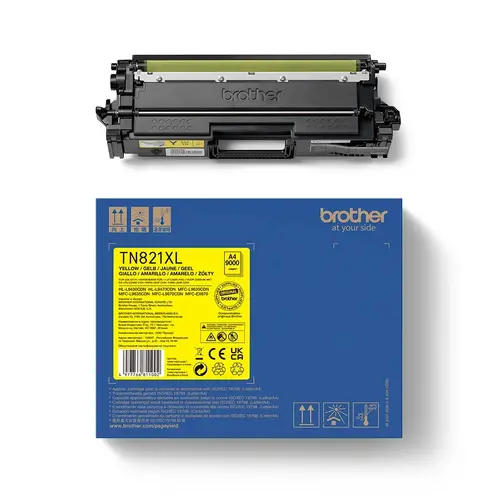 Консуматив, Brother TN-821XLY Yellow Toner Cartridge High Yield - image 2