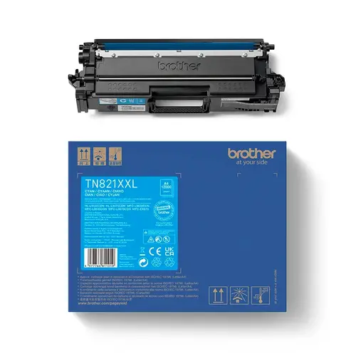 Консуматив, Brother TN-821XXLC Cyan Toner Cartridge Super High Yield - image 2
