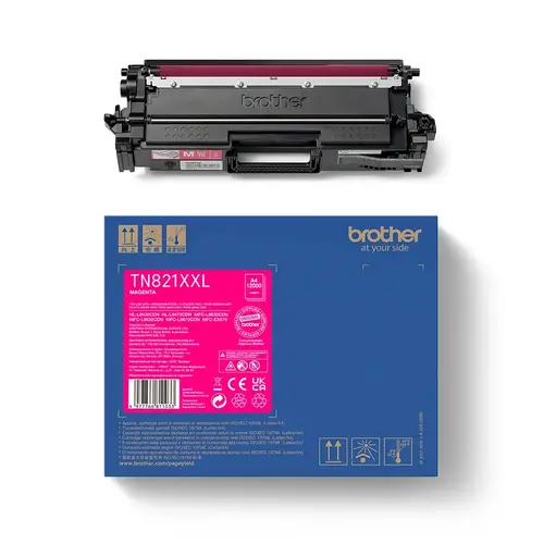 Консуматив, Brother TN-821XXLM Magenta Toner Cartridge Super High Yield - image 2