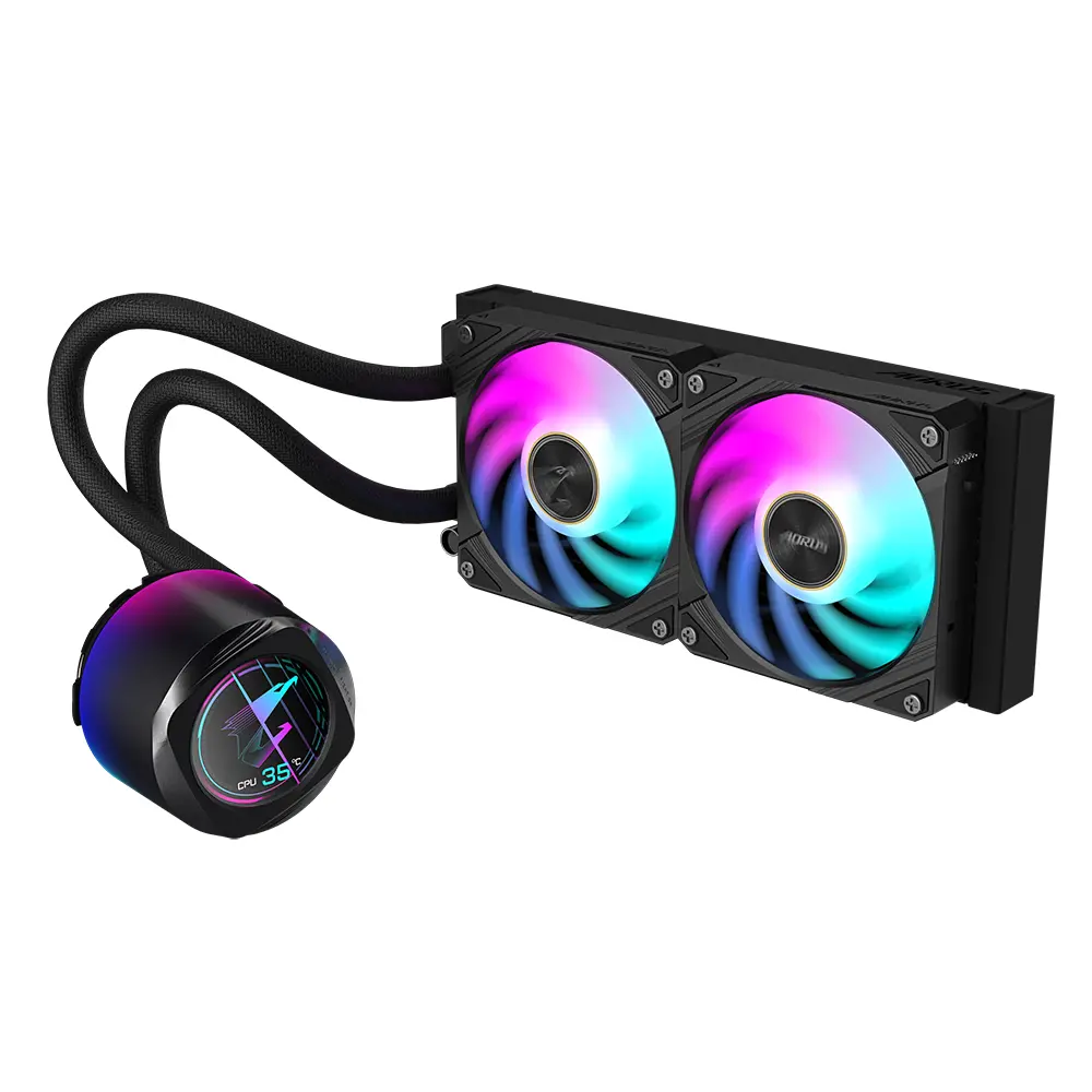 Охладител за процесор Gigabyte AORUS WATERFORCE X II 240 Black - image 1
