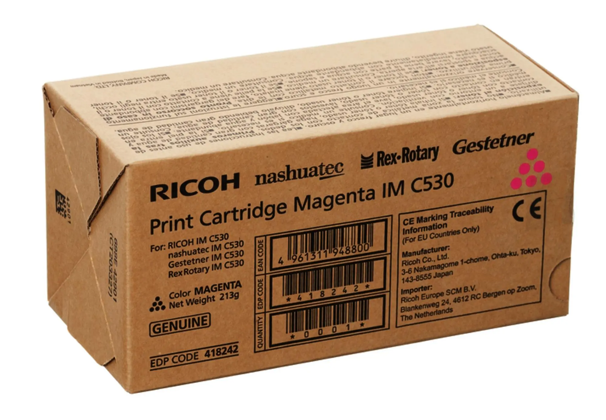 Тонер касета RICOH IM C530FB,18000 копия, Magenta - image 1