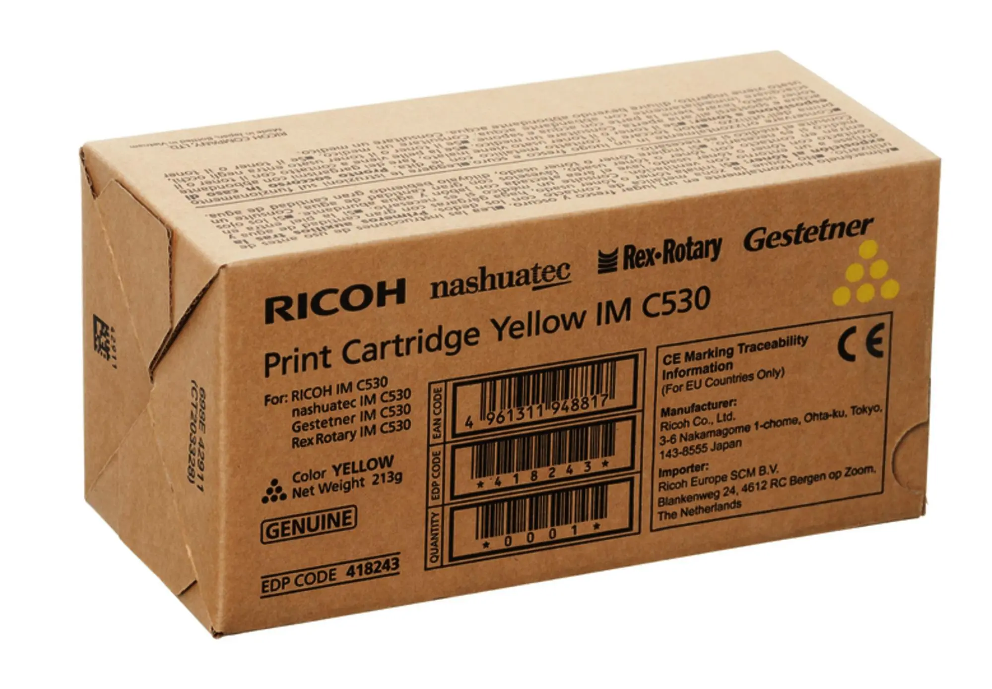 Тонер касета RICOH IM C530FB,18000 копия, Cyan - image 1