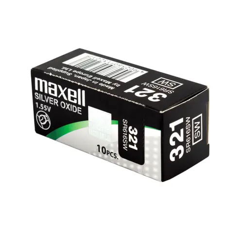 Бутонна батерия сребърна MAXELL SR616 SW /321/  1.55V - image 2