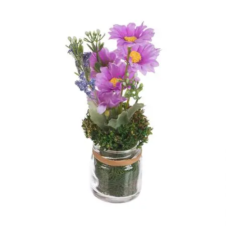 Аранжировка букет цветя - лилаво - image 1