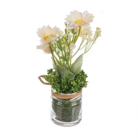 Аранжировка букет цветя - крамаво бяло - image 1