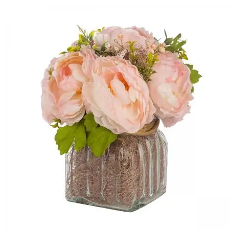 Аранжировка розови божури - image 1