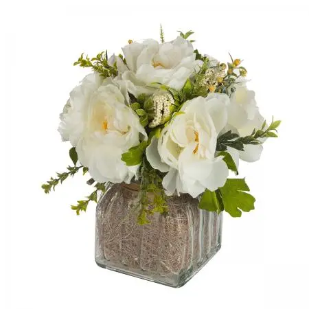Аранжировка бели божури - image 1