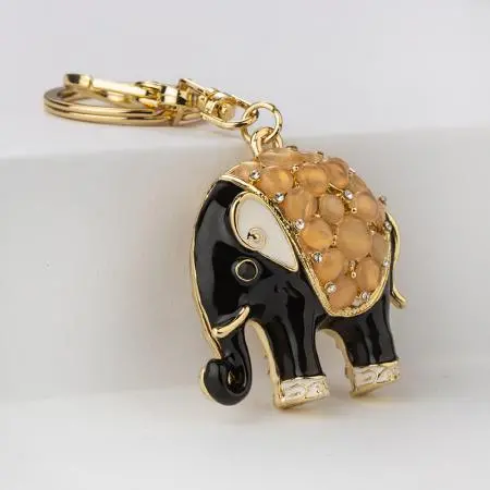 Ключодържател черно слонче - image 3