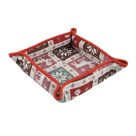 Coș de Crăciun cu reni 31/31 cm - image 1