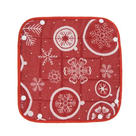 Coș de Crăciun cu fulgi de zăpadă 31/31 cm - image 2