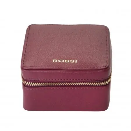 Кутия за бижута цвят Винено червено - ROSSI - image 1