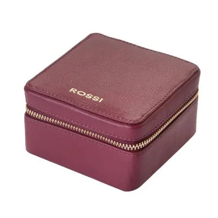 Кутия за бижута цвят Винено червено - ROSSI