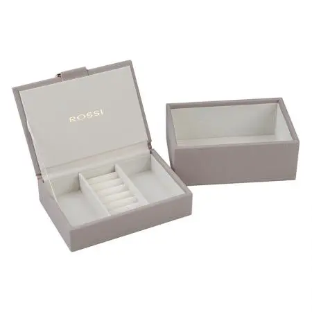Кутия за бижута цвят сив - ROSSI - image 2