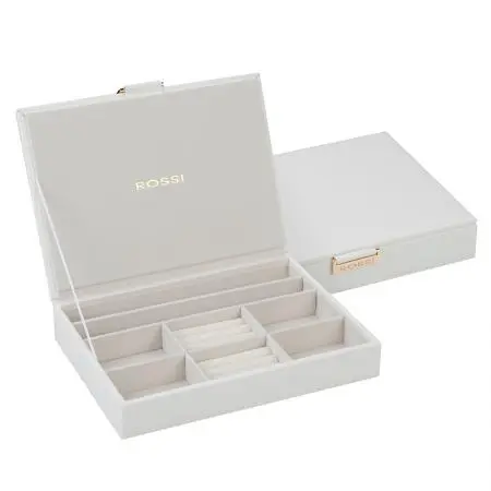 Кутия за бижута цвят бяло - ROSSI