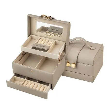 Кутия за бижута цвят сив - ROSSI