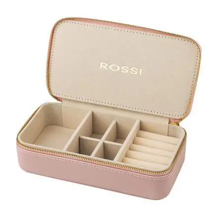 Кутия за бижута цвят пудра - ROSSI - image 1