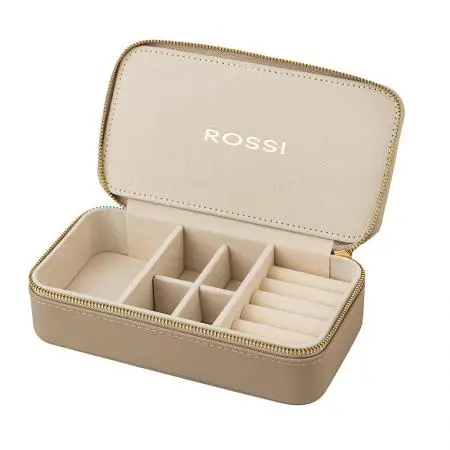 Кутия за бижута цвят бежов - ROSSI - image 1