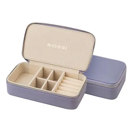 Кутия за бижута цвят люляк - ROSSI