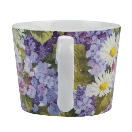 Порцеланов комплект за кафе 2 чаши + 2 чинийки Маргаритки - image 3