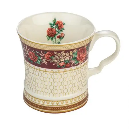 Порцеланова чашa за чай + кутия - Роза - image 1