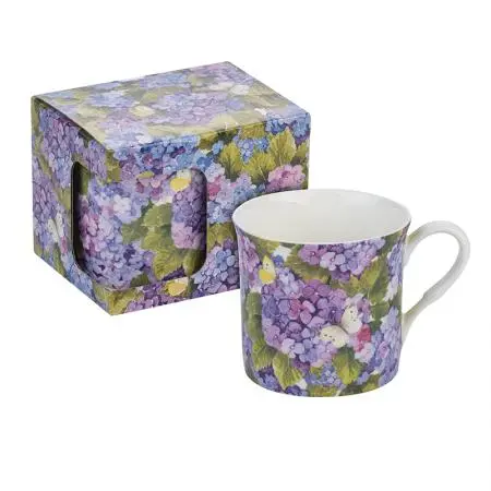 Ceașcă de porțelan pentru cafea - Hortensie - 1