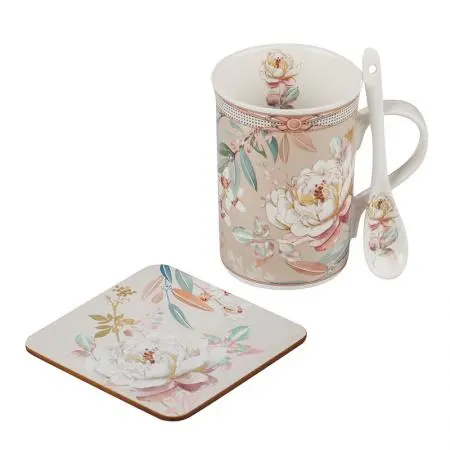 Set Bujor cană + linguriță - image 1