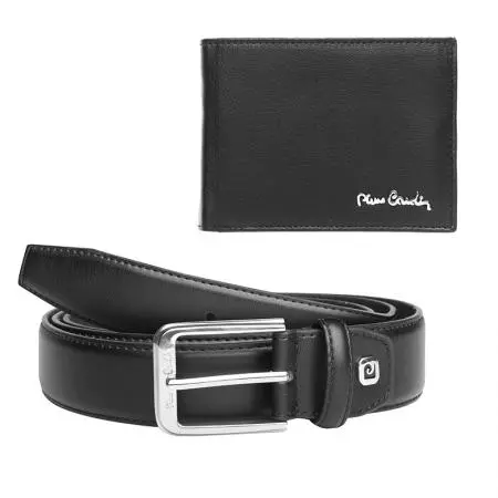 Мъжки комплект портфейл и колан Pierre Cardin - 135 см