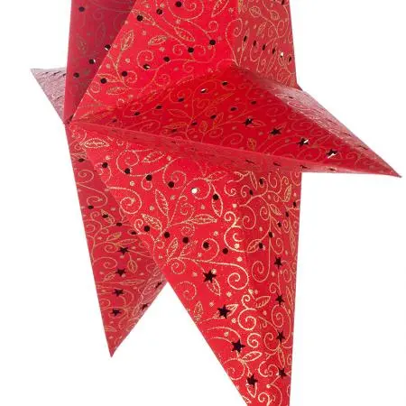 Коледна звезда абажур червен - image 1