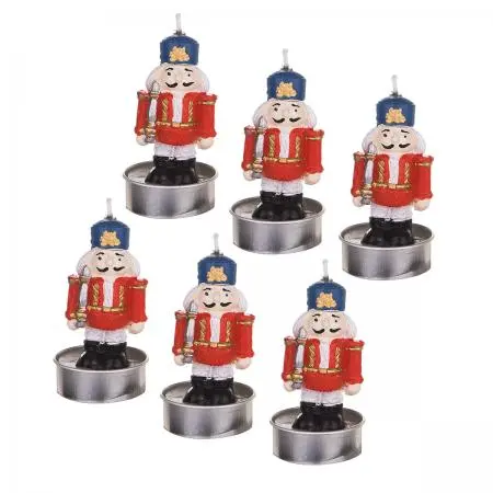 Коледни свещи 6 бр. войничета