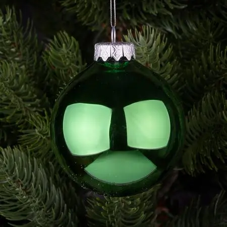 Glob din sticlă verde lucios - 2