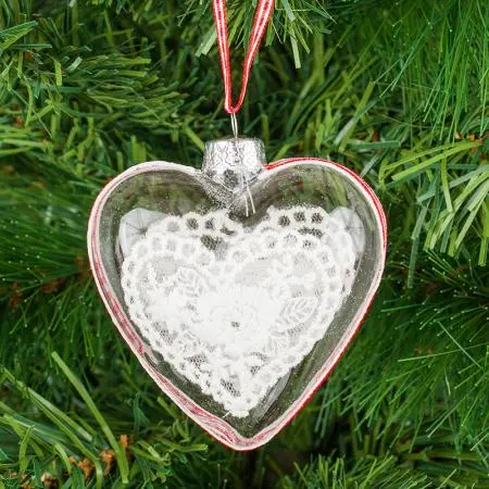 Стъклена играчка сърце - 3