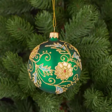 Стъклена топка с цветя - image 1
