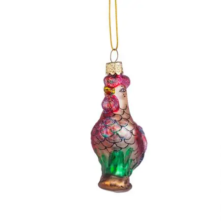 Стъклена играчка петел - image 2