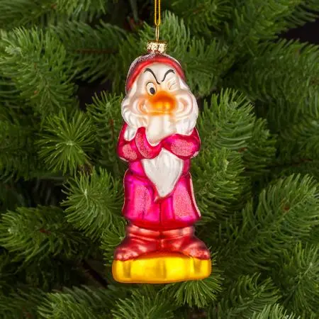 Стъклена играчка джудже Сърдитко - 4