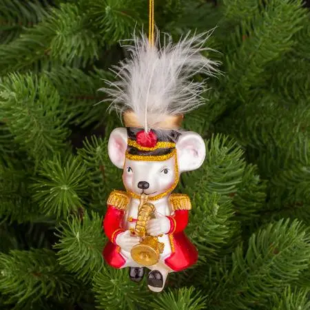 Стъклена играчка мишле музикант - image 3