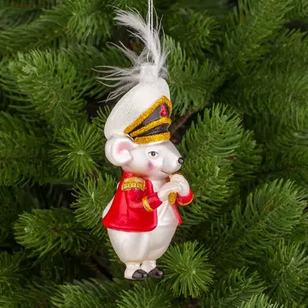Стъклена играчка мишле музикант - 6