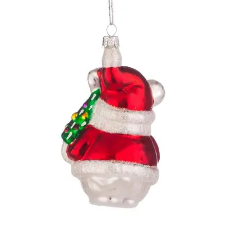 Стъклена играчка мишле с шапка - image 3