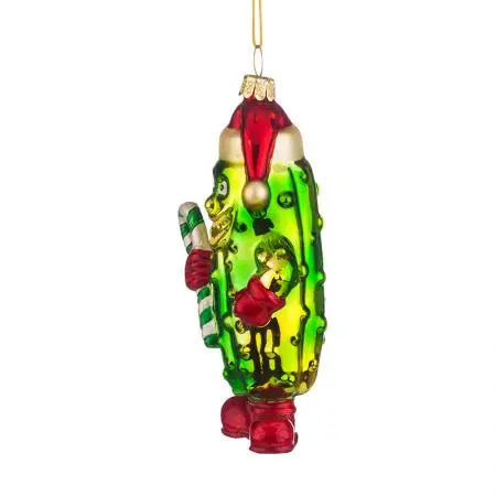 Стъклена играчка краставичка - image 1
