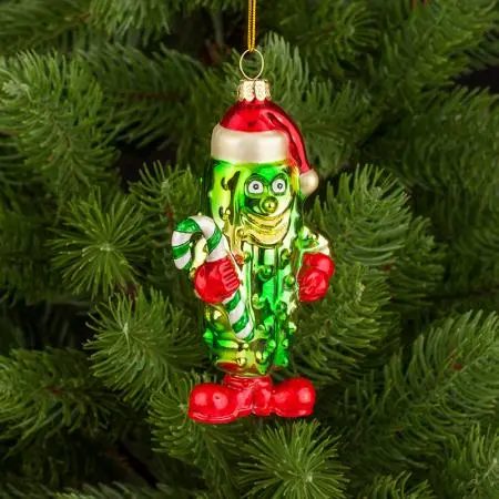 Стъклена играчка краставичка - image 3