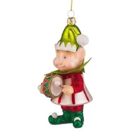 Стъклена играчка елф музикант - image 1