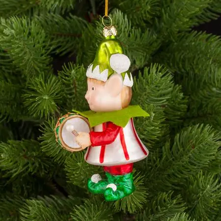 Стъклена играчка елф музикант - image 4